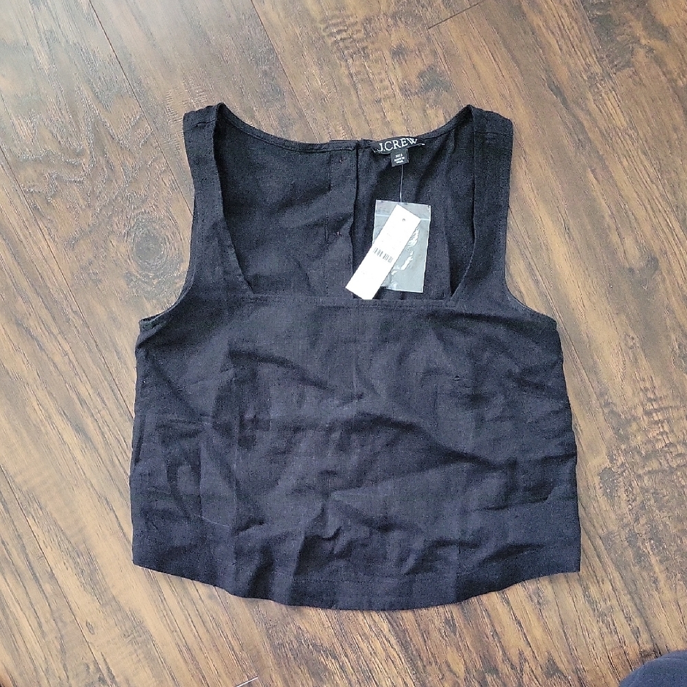 J. Crew Women's Elegant Black Tank Top